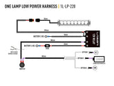 Lazer Lights - Wiring Kit - Single Lamp - Low Power